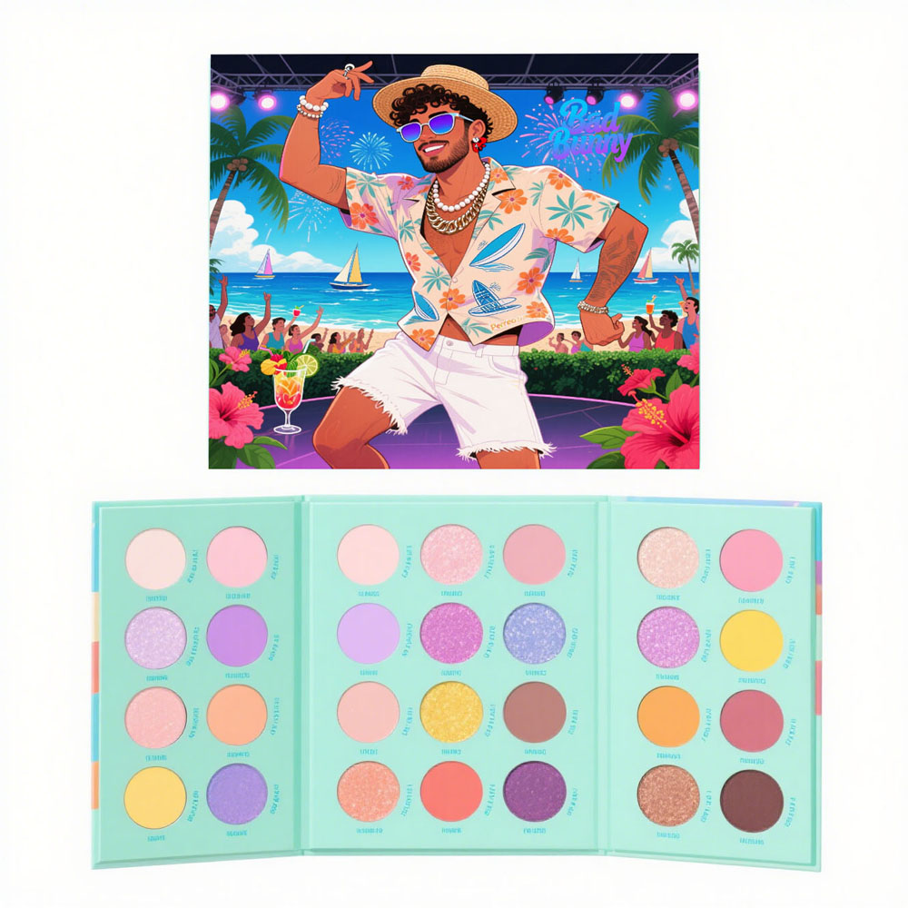 Bad Bunny Eyeshadow Palette – 36 Vibrant Shades for Reggaeton, Trap & Festival Looks Paleta de S