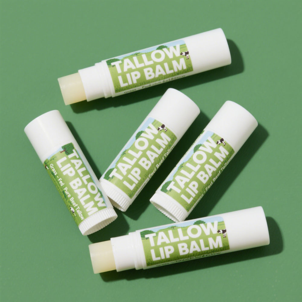 Grass-Fed Tallow Lip Balm – Natural Moisture for Dry, Sensitive Lips